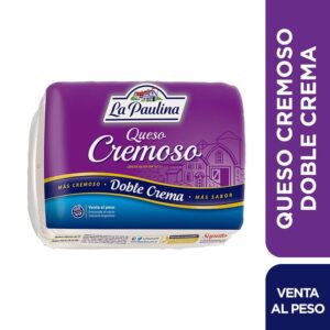 Queso cremoso La Paulina doble crema x kg.