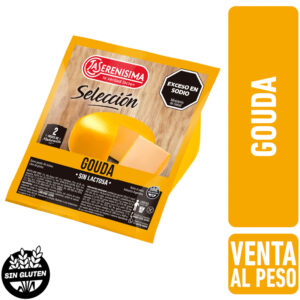 Queso La Serenísima gouda sin lactosa x kg.