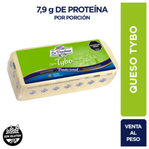 Queso barra tybo tradicional La Paulina x kg.