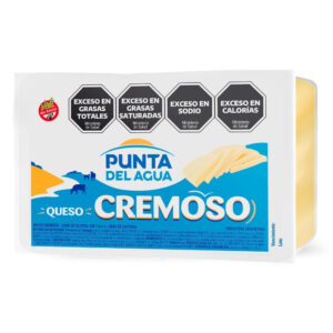Queso cremoso Punta del Agua porcionado x kg.