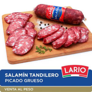 Salamín tandilero picado grueso Lario x kg.