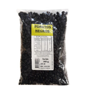 Porotos negros secos 500 g.
