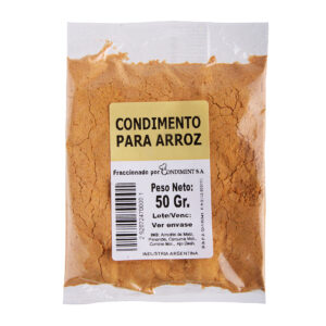Condimento para arroz 50 g.