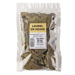 Laurel en hojas 25 g.