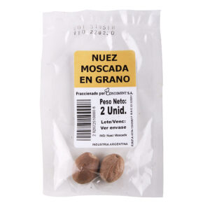Nuez moscada en grano 2 u.