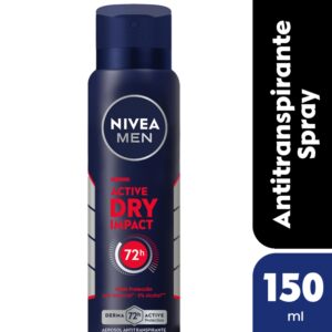 Desodorante antitranspirante Nivea Men Dry Impact en aerosol 150 ml