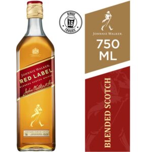 Whisky Johnnie Walker red label botella 750 ml.