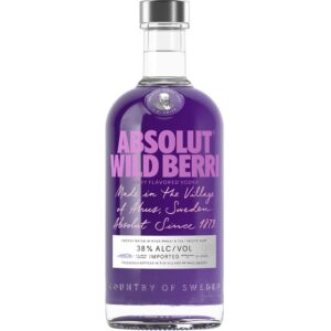 Vodka wild berri Absolut en botella 700 cc.