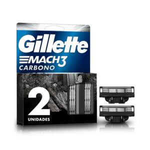 Repuesto para máquina de afeitar Gillette Mach3 carbono con 3 hojas 2 uni