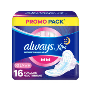 Always xtra noches tranquilas suave toallas nocturnas 16 uni
