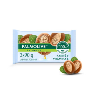 Jabón de tocador Palmolive Naturals karite Y vit E 90 g 3 uni