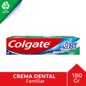 Pasta dental Colgate triple beneficio 180 g.