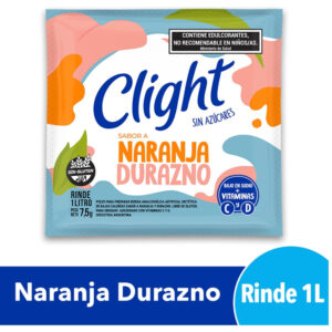 Jugo en Polvo Clight Naranja Durazno 7,5 grs