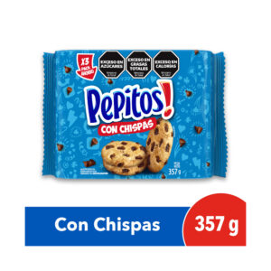 Galletitas Pepitos con chips de chocolate 357 g. Pack x3 de 119 g.