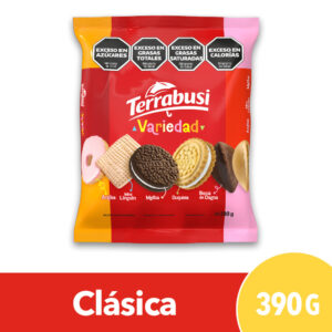 Galletitas dulces Variedad Terrabusi mix tamaño familiar 390 g.
