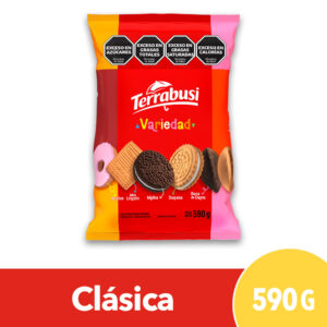 Galletitas dulces Variedad Terrabusi mix tamaño familiar 590 g.
