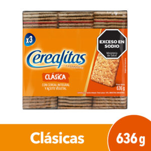 Galletitas crackers Cerealitas clásicas 636 g.