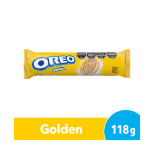 Galletitas Oreo Golden sabor vainilla rellenas con crema 118 g.