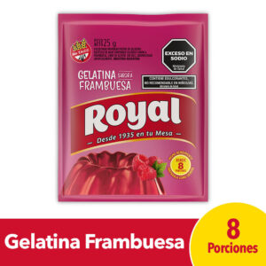 Gelatina Royal sabor frambuesa 25 g.