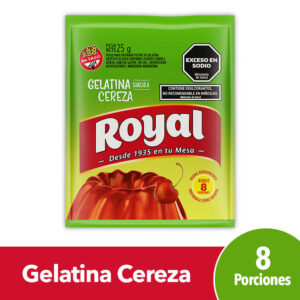 Gelatina Royal sabor cereza 25 g.