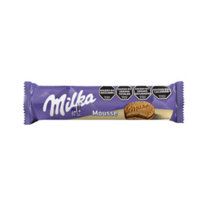 Galletitas dulce de vainilla Milka rellenas de mousse 124 grs