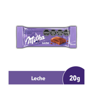 Chocolate Milka con leche 20 g.