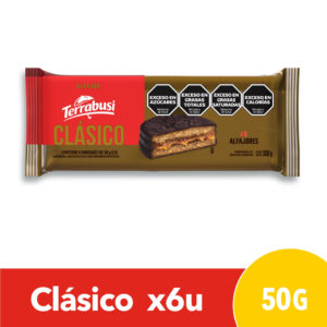Alfajor Terrabusi chocolate clásico pack 6 uni