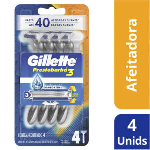 Máquina de afeitar Gillette Prestobarba3 4 u.