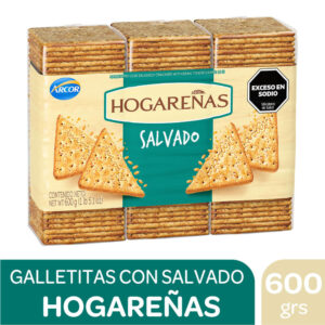 Galletitas salvado Hogareñas 200 g. x 3 uni