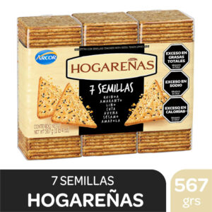 Galletitas Hogareñas 7 semillas x3 567 grs