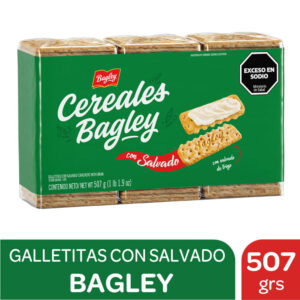 Galletitas Bagley cracker cereal salvado x3 507 grs