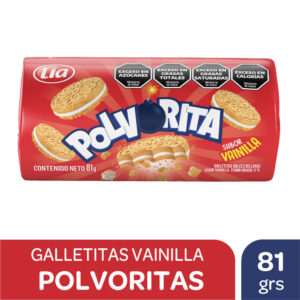 Galletitas Polvorita vainilla rellenas vainilla 81 g.
