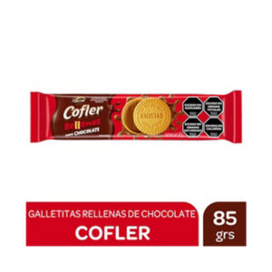 Galletitas rellenas vainilla choco Cofler 85 g.