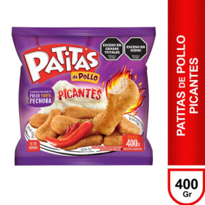 Bocaditos de pollo Patitas sabor picante dp 400 grs