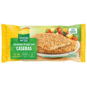 Milanesa de soja Granja del sol casera 4 uni