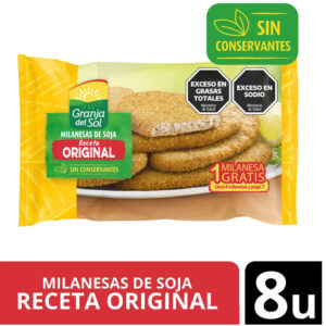 Milanesa de soja Granja del Sol tipo casera 8 uni
