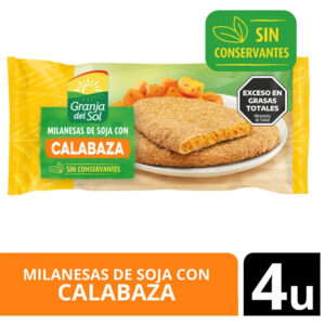 Milanesa Granja del sol de soja y calabaza 4 uni