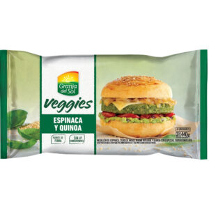 Medallón veggies Granja del sol quinoa y espinaca 440 g.