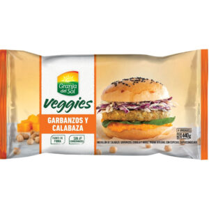 Medallón veggies Granja del sol garbanzo y calabaza 440 g.