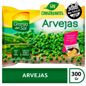 Arvejas congeladas Granja del sol 300 g.