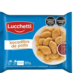 Bocaditos de pollo Lucchetti en bolsa 800 g.