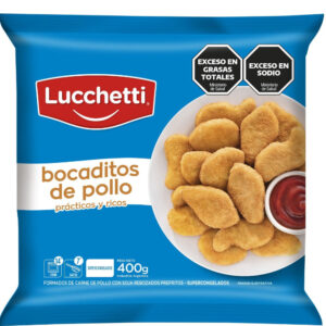 Bocaditos de pollo Lucchetti en bolsa 400 g.