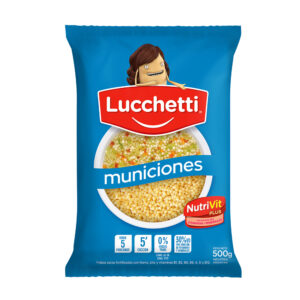 Fideos municiones Lucchetti bolsa 500 g.
