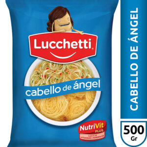 Fideos cabello de ángel Lucchetti 500 g.