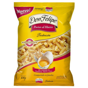 Fideos tirabuzon al huevo Don felipe 500 g.