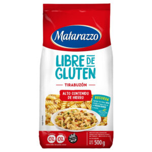 Fideos sin tacc tirabuzon Matarazzo 500 g.
