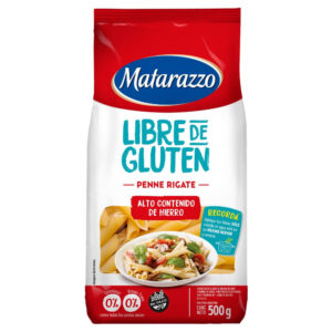 Fideos sin tacc penne rigante Matarazzo 500 g.