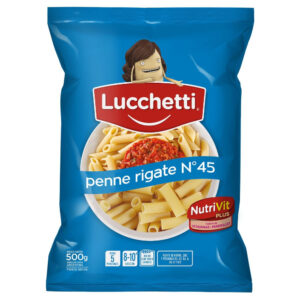 Fideos penne rigate N45 Lucchetti 500 g.