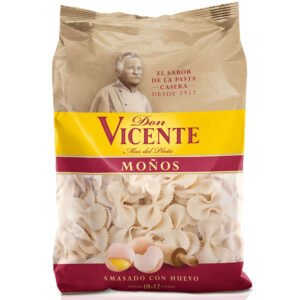 Fideos guiseros moños Don vicente en bolsa 500 g.
