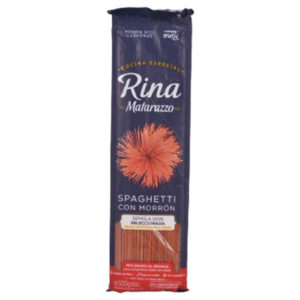 Fideos Rina Matarazzo spaghetti de morrón 500 g.